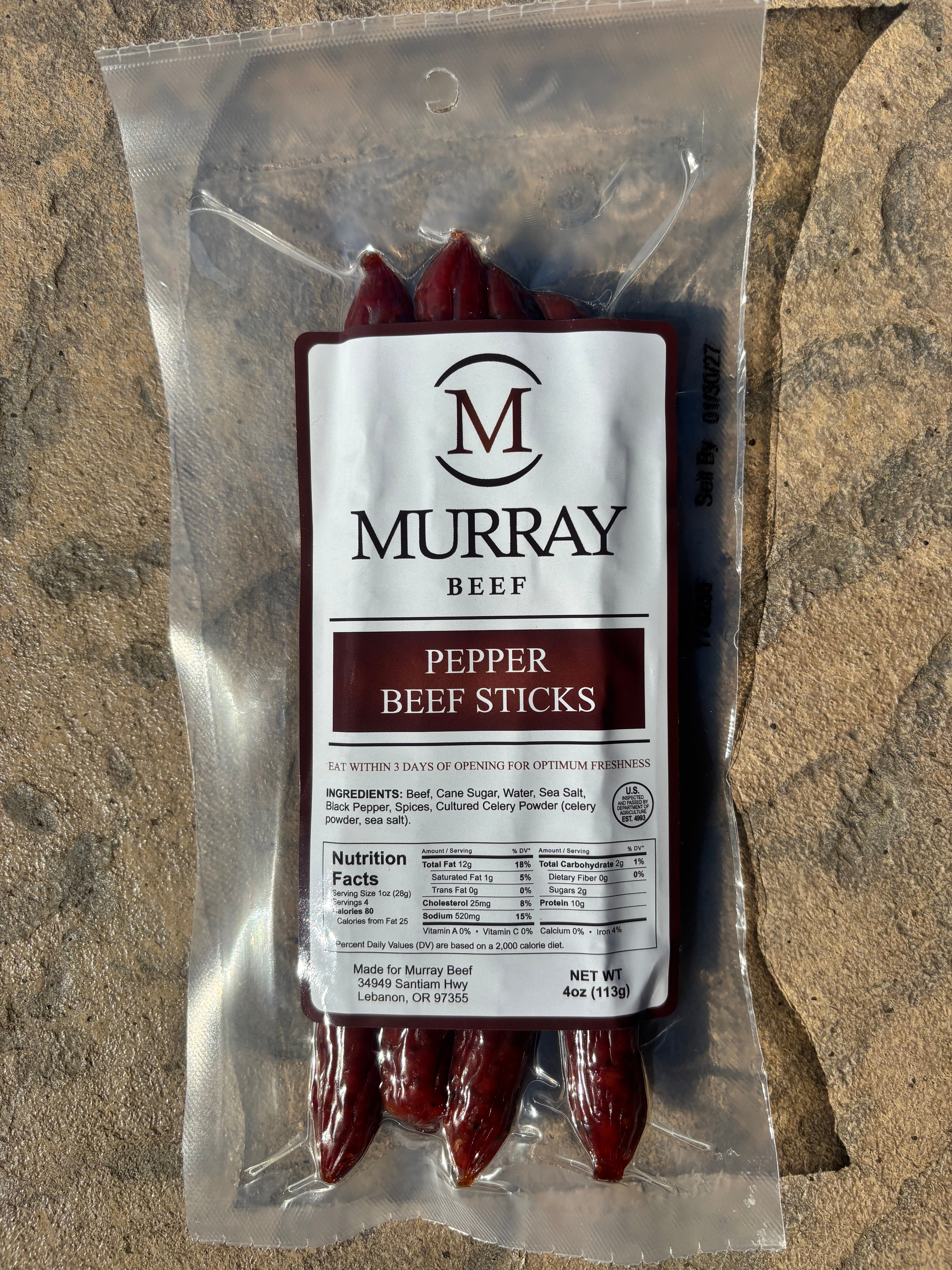 Pepper Beef Sticks