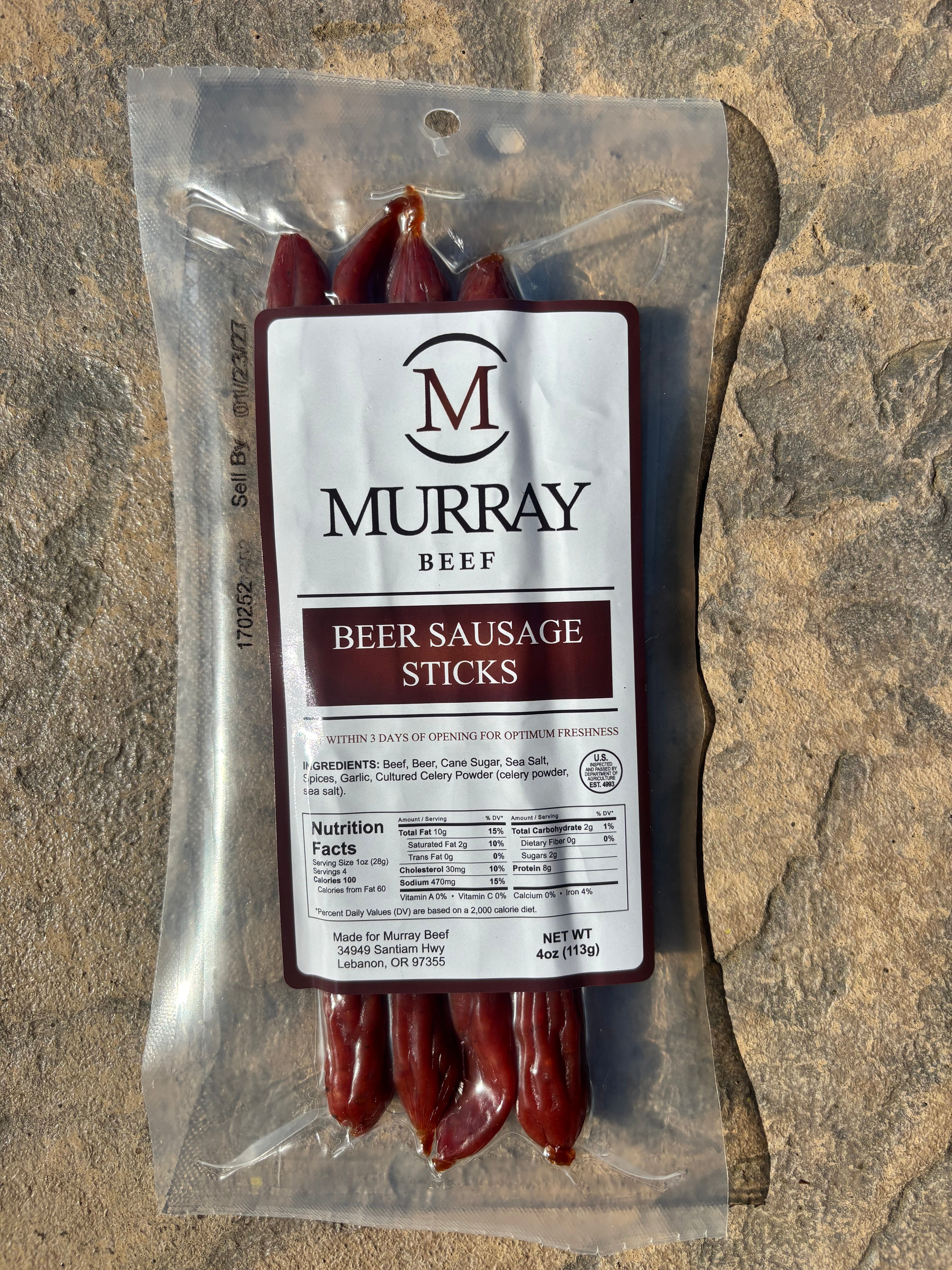 Beer Sausage Beef Sticks