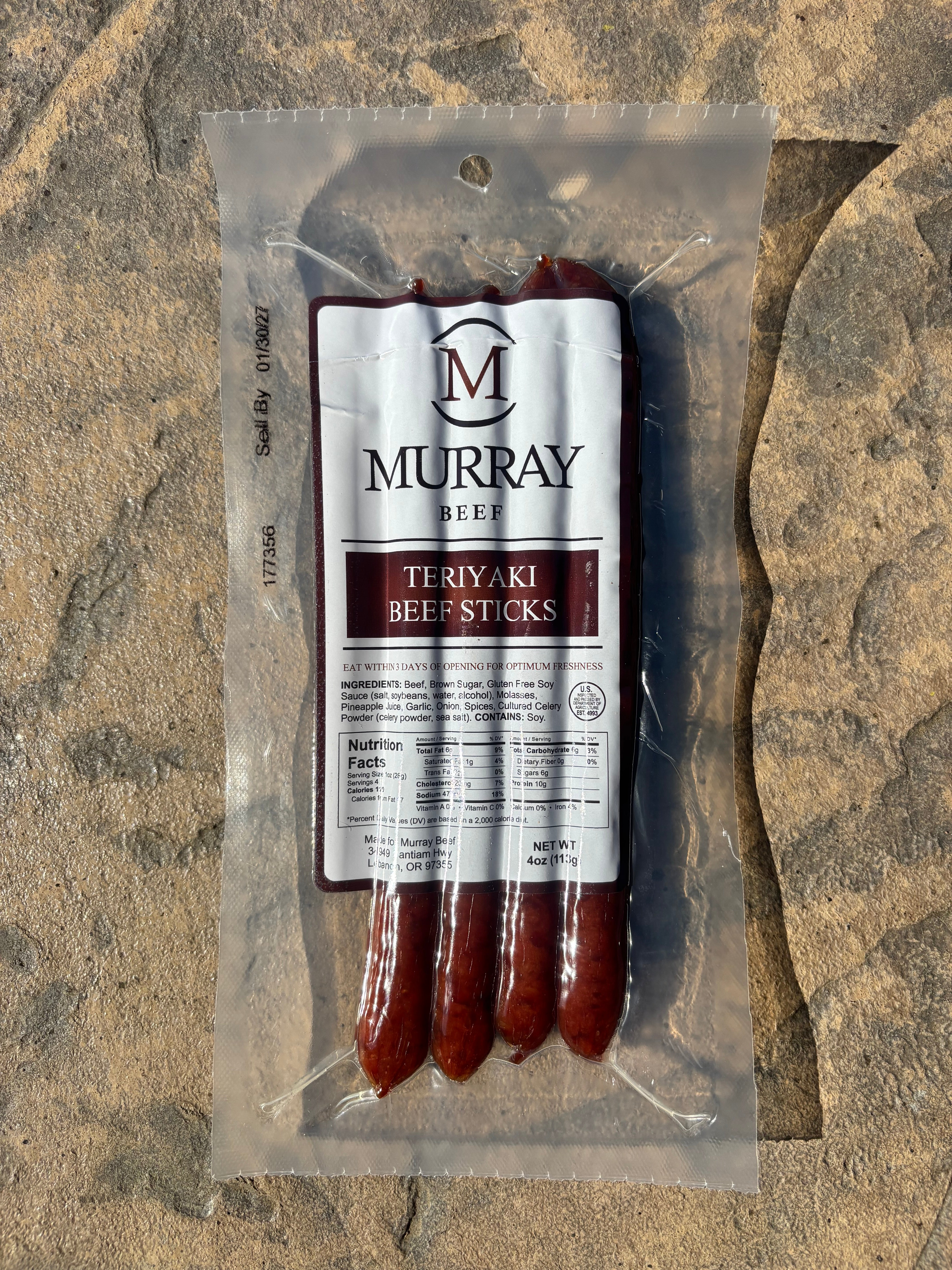 Teriyaki Beef Sticks- 4oz